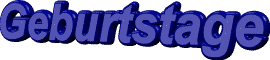 Geburtstage